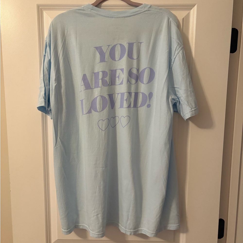 Light Blue 'You Are So Loved' Short Sleeve Tee